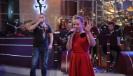 Ива Цветанова и Борис Солтарийски изпълняват песента на Ку-ку бенд ''Жестока'', 24.01.2014 г.