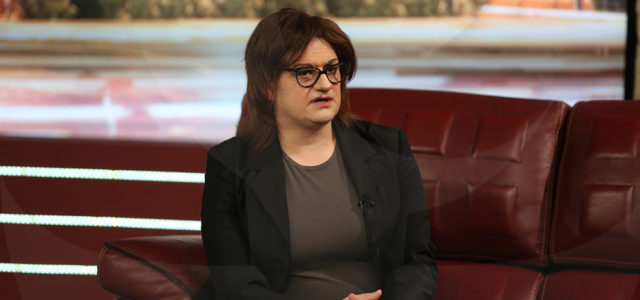 Мариан Бачев в ролята на Румяна Бъчварова