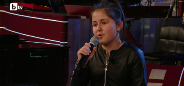 Жаклин Костадинова, на 9 г., в кастингите за проекта "Нова звезда"