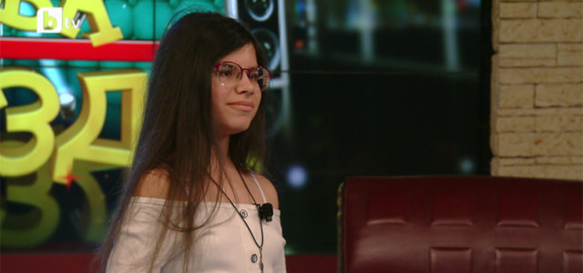 Александрина Механджийска, на 14 г., в кастингите за проекта "Нова звезда"