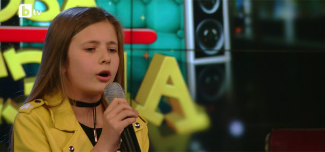 Емили Димитрова, на 10 г., в кастингите за проекта "Нова звезда"