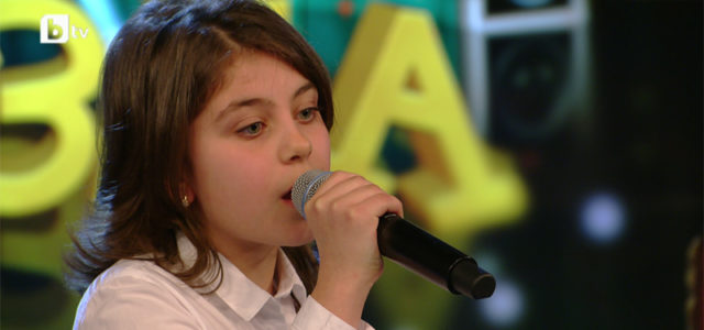 Александра Георгиева, на 10 г., в кастингите за проекта "Нова звезда"