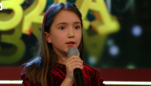 Ева Пешева, на 9 г., в кастингите за проекта "Нова звезда"